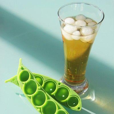 おもしろ 雑貨 製氷器 リラックス PEAPOD ice tray アイストレー ピーポッド 枝豆 冷凍 シリコン 家庭用 丸い氷｜sincere-inc｜03