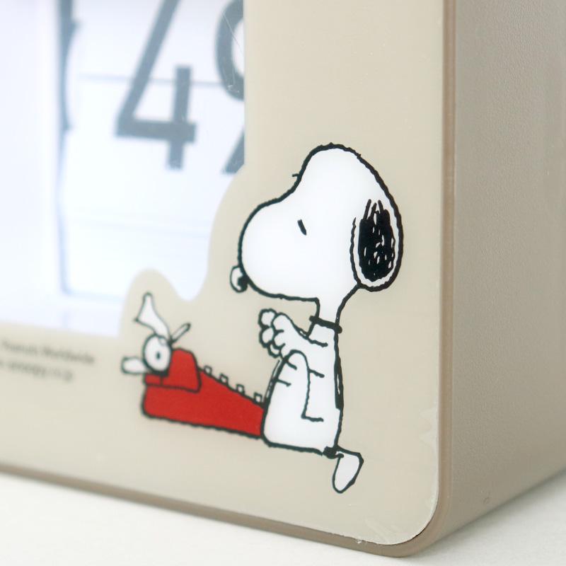 PEANUTS スヌーピー パタパタクロック 置き時計 掛け時計 時計 壁掛け