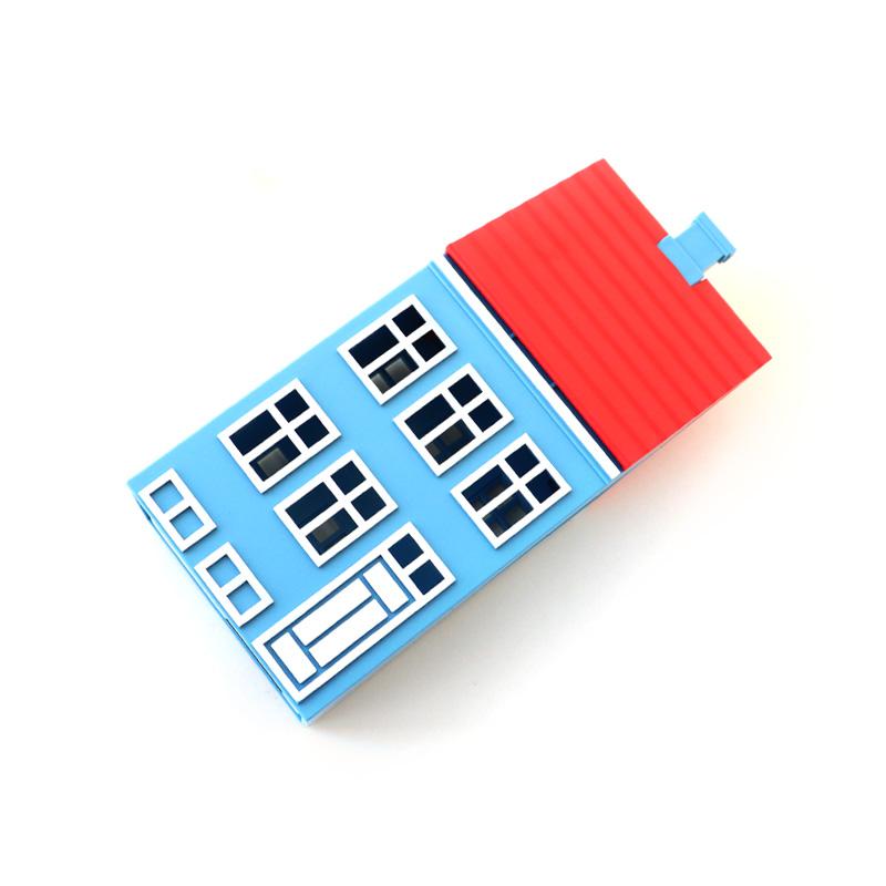 貯金箱 鍵付き デンマーク かわいい 建物 家 ハウス バンク マネー