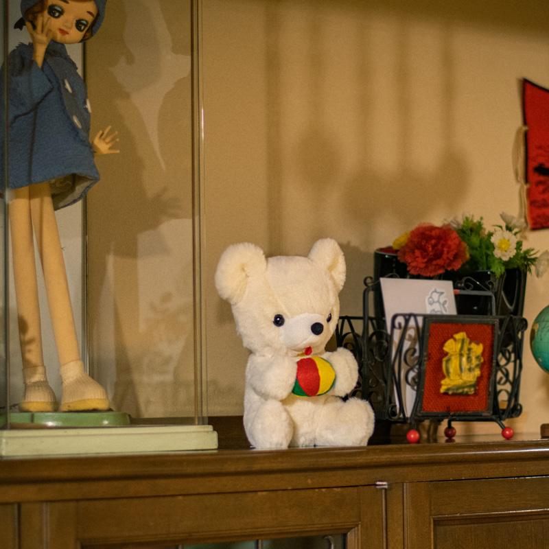 吉徳 レトロぬいぐるみ これくしょん 座りマリ持クマ 180613 昭和