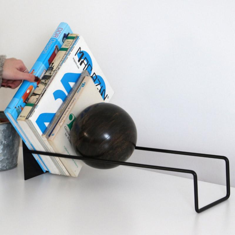 スロープ ブックエンド SLOPE BOOK END HERE 本立て 本 レコード 天然