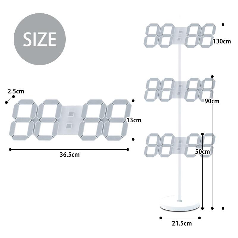 値下げ5,980円→4,980円＞デジタル時計 壁掛け 時計 LED セグロック