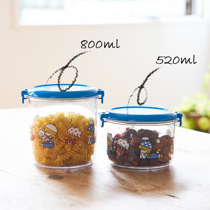 保存容器 キャニスター 520ml レトロ ストップペイル / モーニング