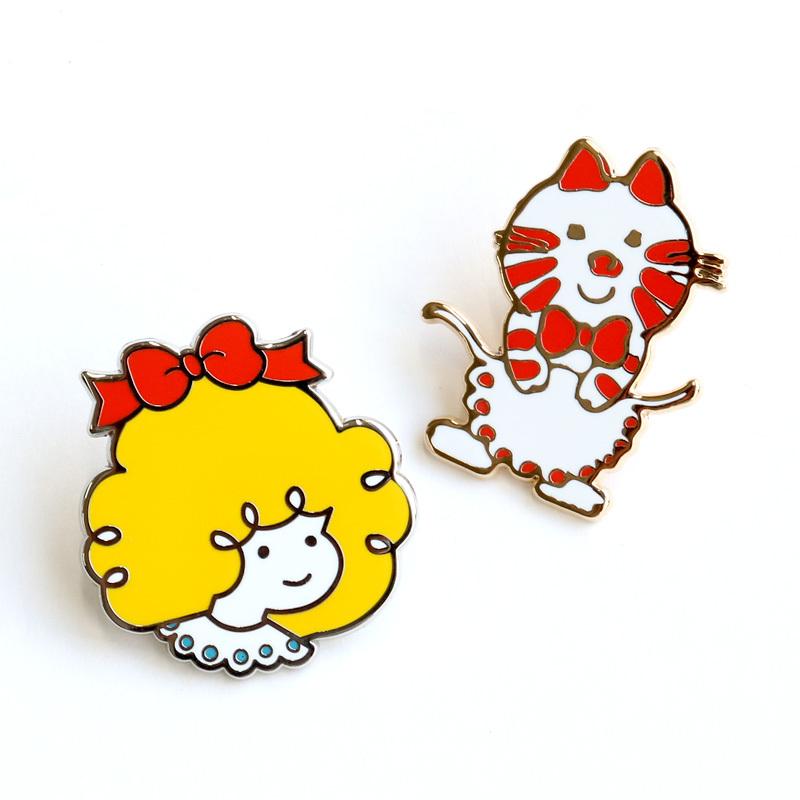 ピンバッジ ストップペイル モーニング シモジマ キャラクター 