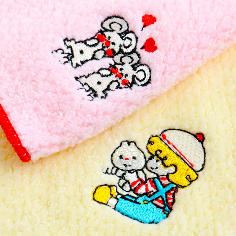 タオルハンカチ 今治 刺繍 レトロ ストップペイル / モーニング STOP