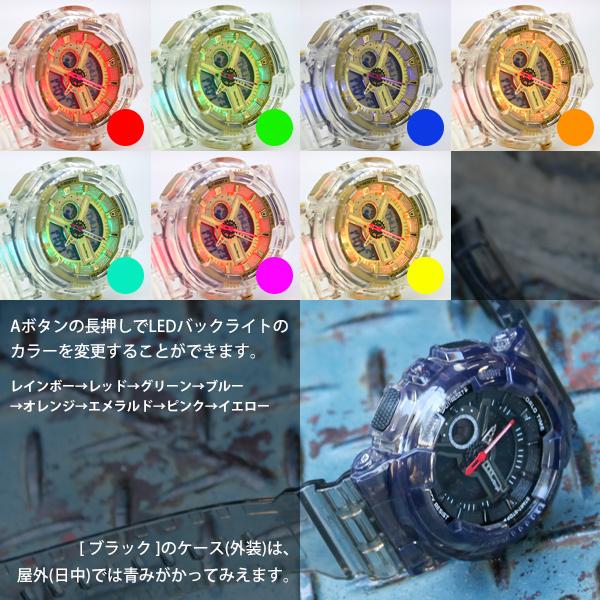 腕時計 メンズ腕時計 レディース腕時計 ブランド FrancTemps フランテンプス SYNAPSE シナプス  クリア スケルトン デジタル アナログ |  | 06