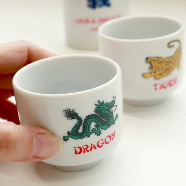 T&D SAKESET タイガー＆ドラゴン 酒器セット 日本酒 徳利 おちょこ