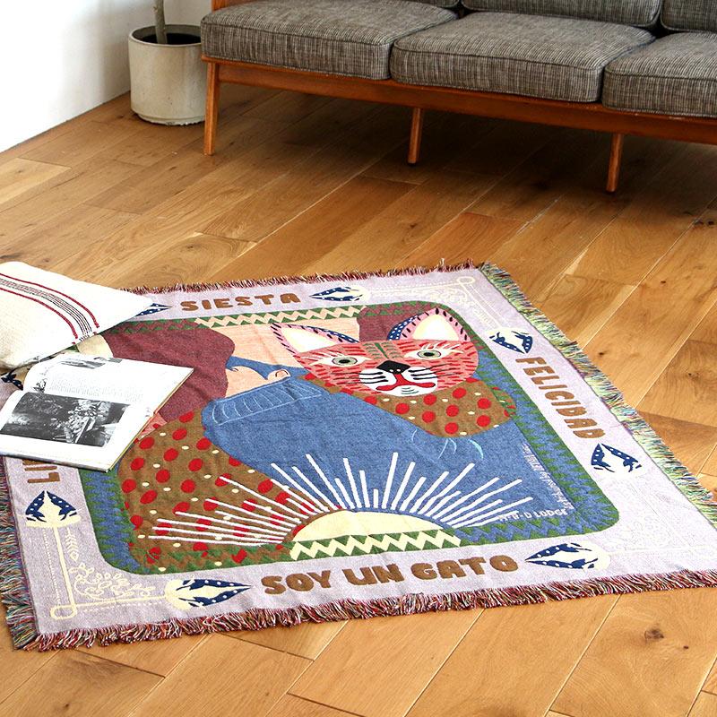 HERE THROWKET スローケット タペストリーラグ ソファー ギフト