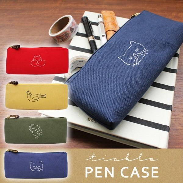 TICKLE PEN CASE ティックル ペンケース 筆箱 ポーチ かわいい レトロ