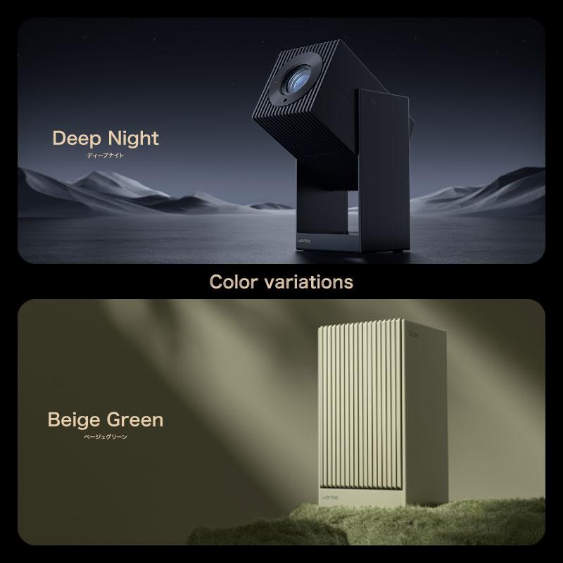 Wanbo Cube 2 Pro プロジェクター短焦点　Android TV搭載 WANBO Cube 2 Pro Smart Beamer Android TV/Netflix, 500ANSI