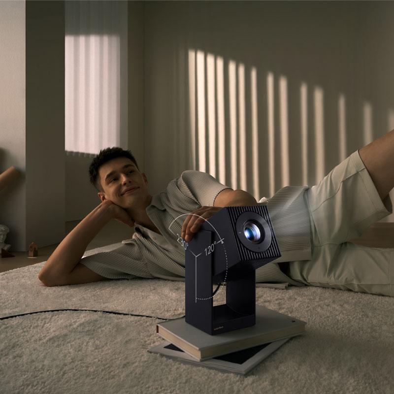 プロジェクター 家庭用 小型 天井投影 Wanbo Cube 2 Pro Android TV