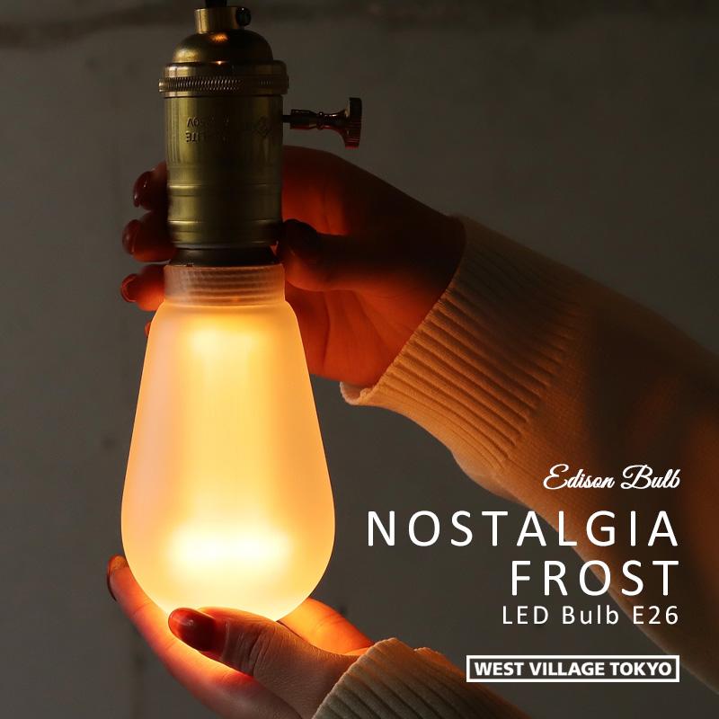 LED電球 NOSTALGIA FROST LED Bulb / ノスタルジア フロスト LED