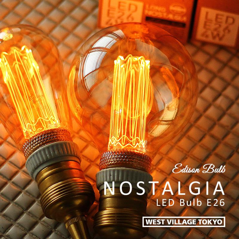 LED電球 NOSTALGIA LED Bulb / ノスタルジア LEDバルブ E26 調光 LED電球 NOSTALGIA LED Bulb / ノスタルジア LEDバルブ E26 調光