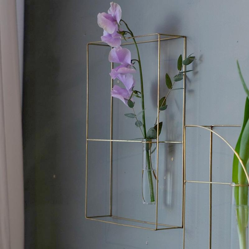 フラワーベース おしゃれ アイアン 試験管 花瓶 一輪挿し PIKE frame