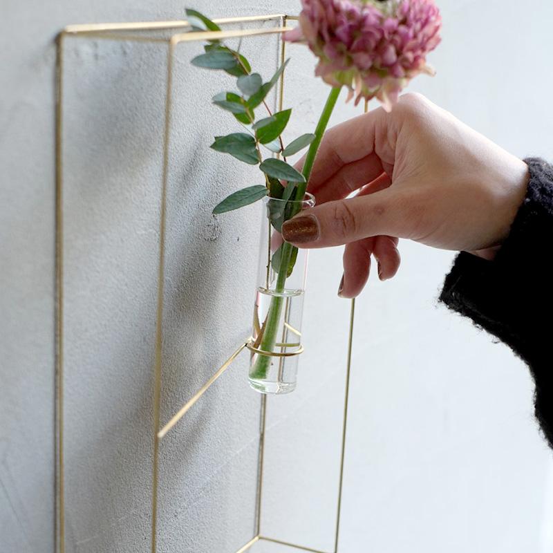 フラワーベース おしゃれ アイアン 試験管 花瓶 一輪挿し PIKE frame