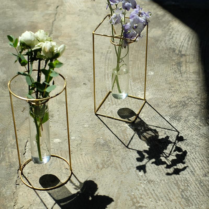フラワーベース おしゃれ アイアン 試験管 花瓶 一輪挿し PIKE stand