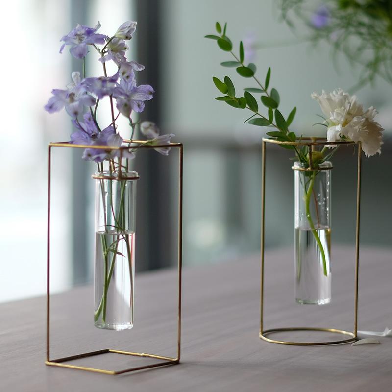 フラワーベース おしゃれ アイアン 試験管 花瓶 一輪挿し PIKE stand