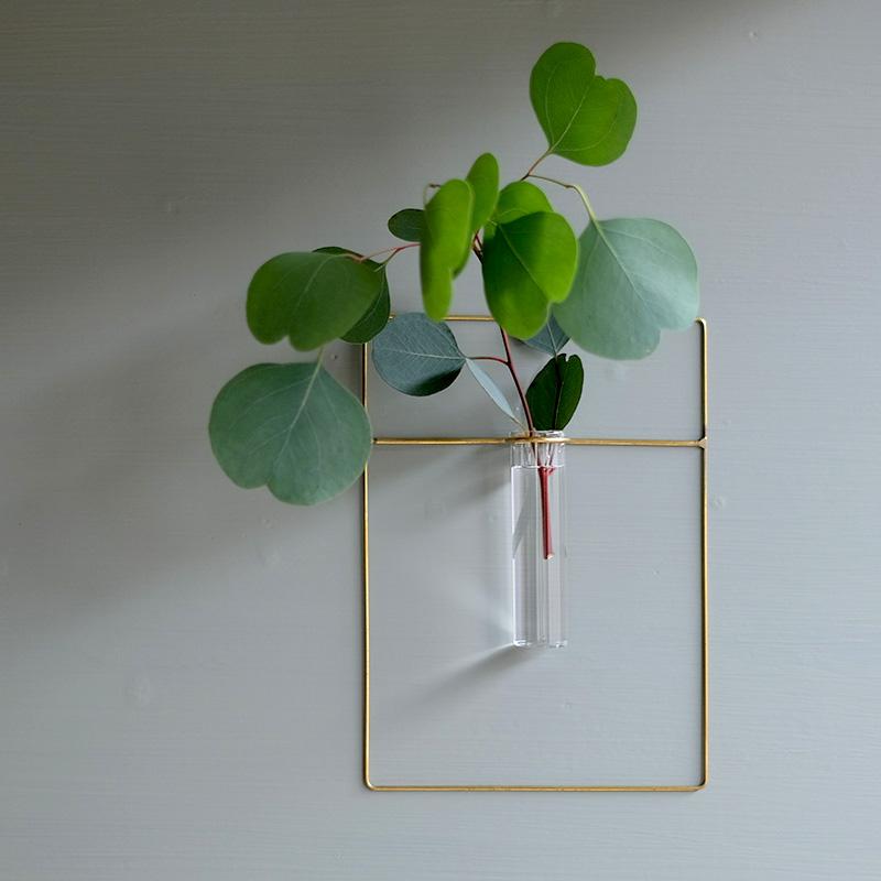 フラワーベース おしゃれ アイアン 試験管 花瓶 一輪挿し PIKE wall