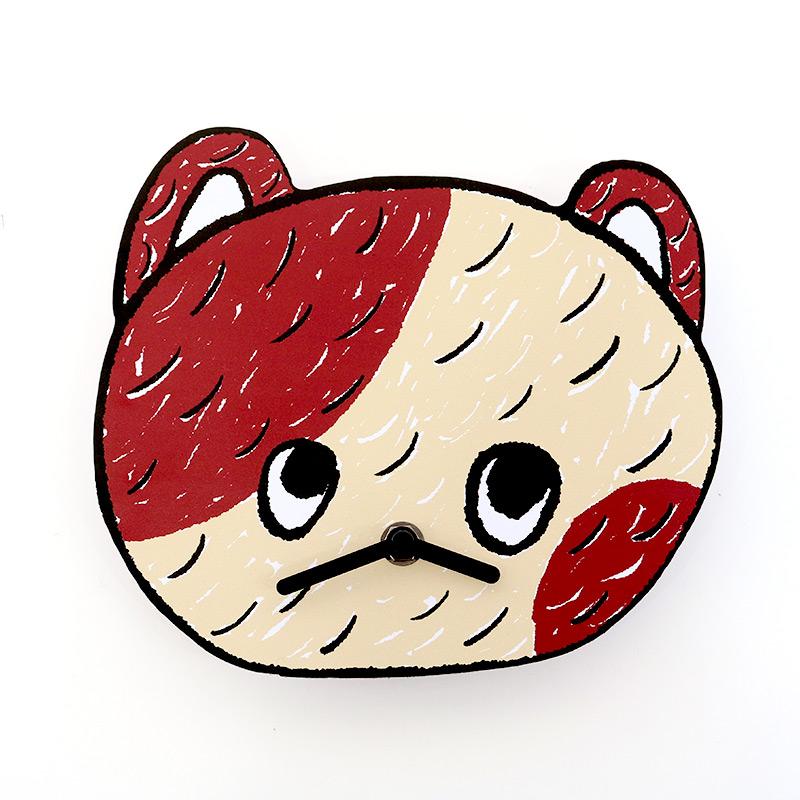 新品　山鳩舎　ダイカット クロック　moco　壁掛け時計　犬　いぬ　イヌ ダイカットクロック 時計 掛け時計 壁掛け時計 山鳩舎 みやぎ