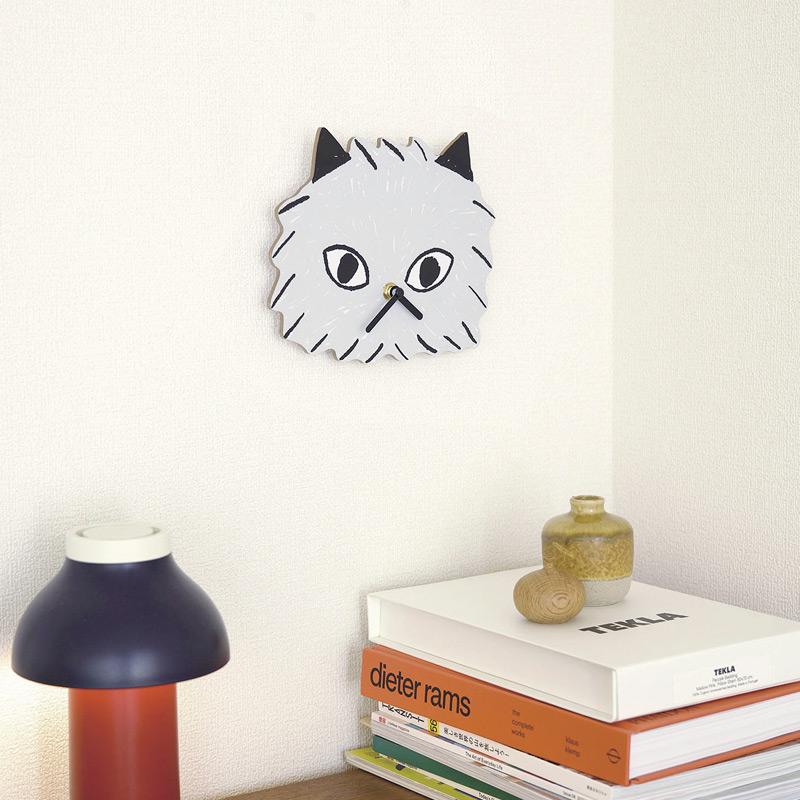 新品　山鳩舎　ダイカット クロック　moco　壁掛け時計　犬　いぬ　イヌ 新品 山鳩舎 ダイカット クロック moco 壁掛け時計 犬 いぬ イヌ