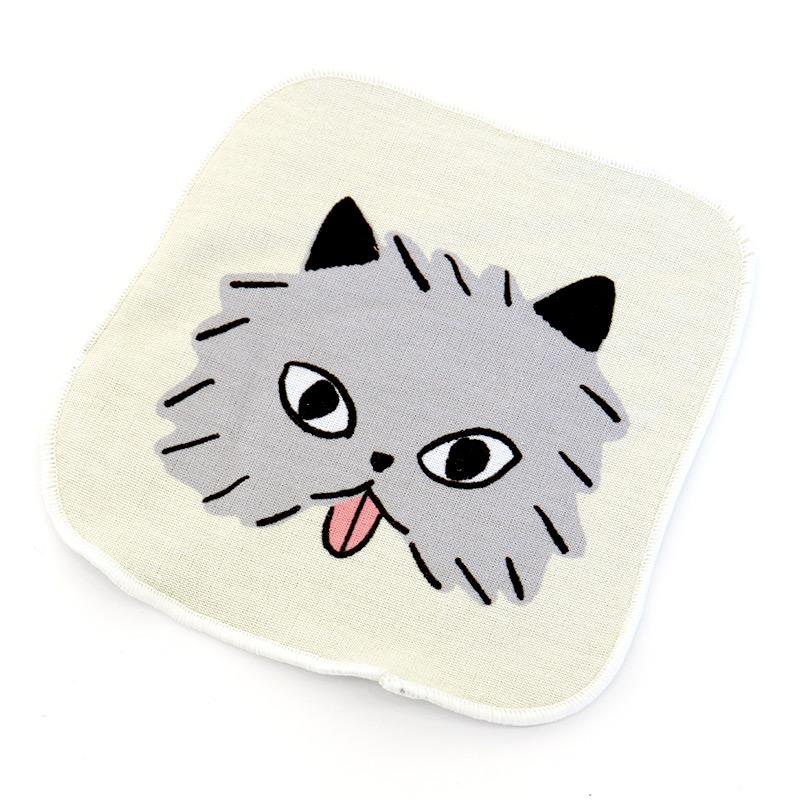 ミニ ハンドルタオル ハンカチ 山鳩舎 みやぎちか Miyagi Chika メガネ