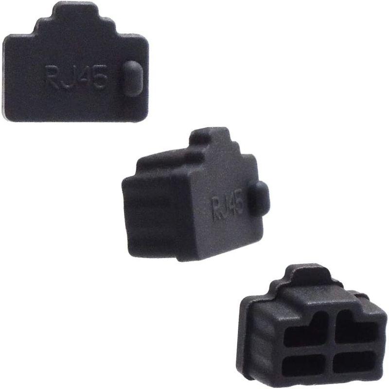 限定製作】KAUMO LANポート RJ45 防塵 (ブラック, シリコン製 ダストカバー 誤接続防止 30個) AV周辺機器 ASPILITY APD-0901 用 液晶保護フィルム 超撥水で水滴を弾くすべすべタッチの抗菌タイプ