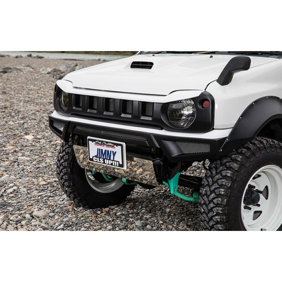 ジムニー jb23用　未塗装 フロントバンパー社外品 ジムニー GI☆GEAR 超良品 フロントバンパー LEDフォグライト
