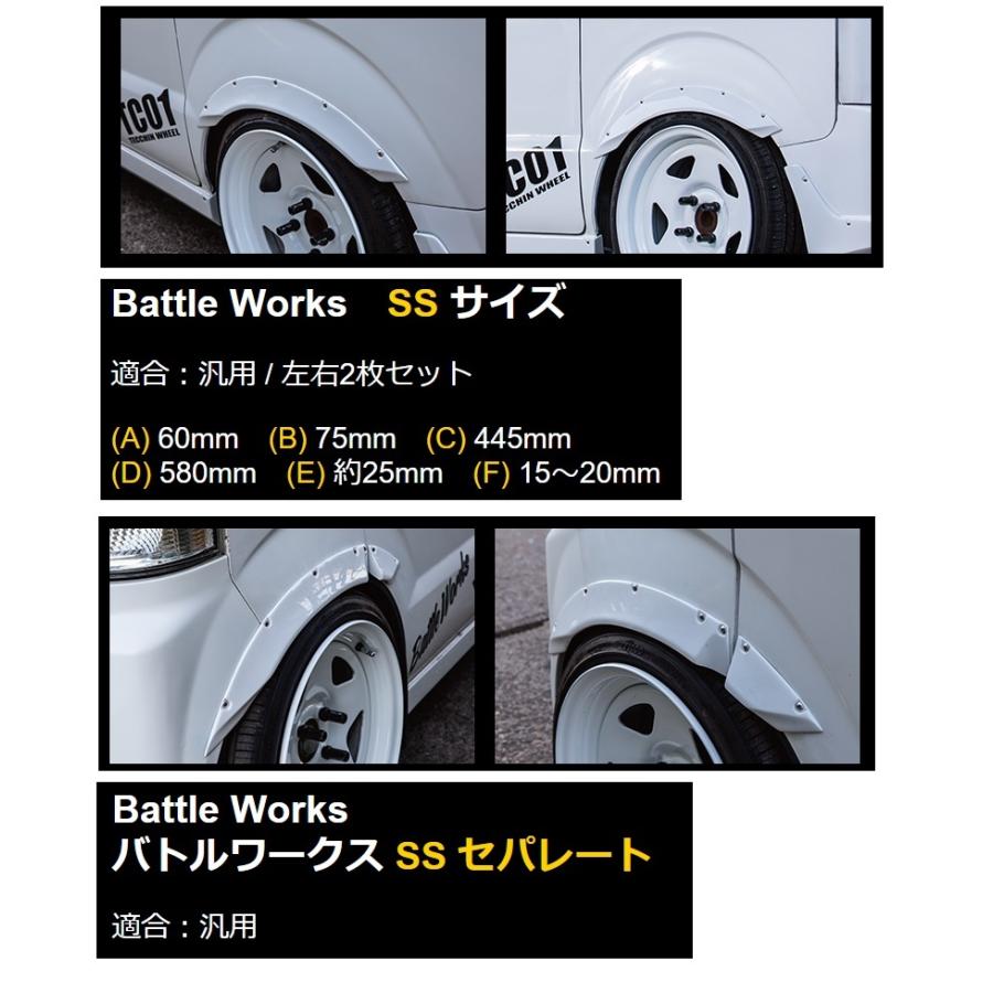 イーエスビー 汎用タイプ オーバーフェンダー SSサイズ 未塗装