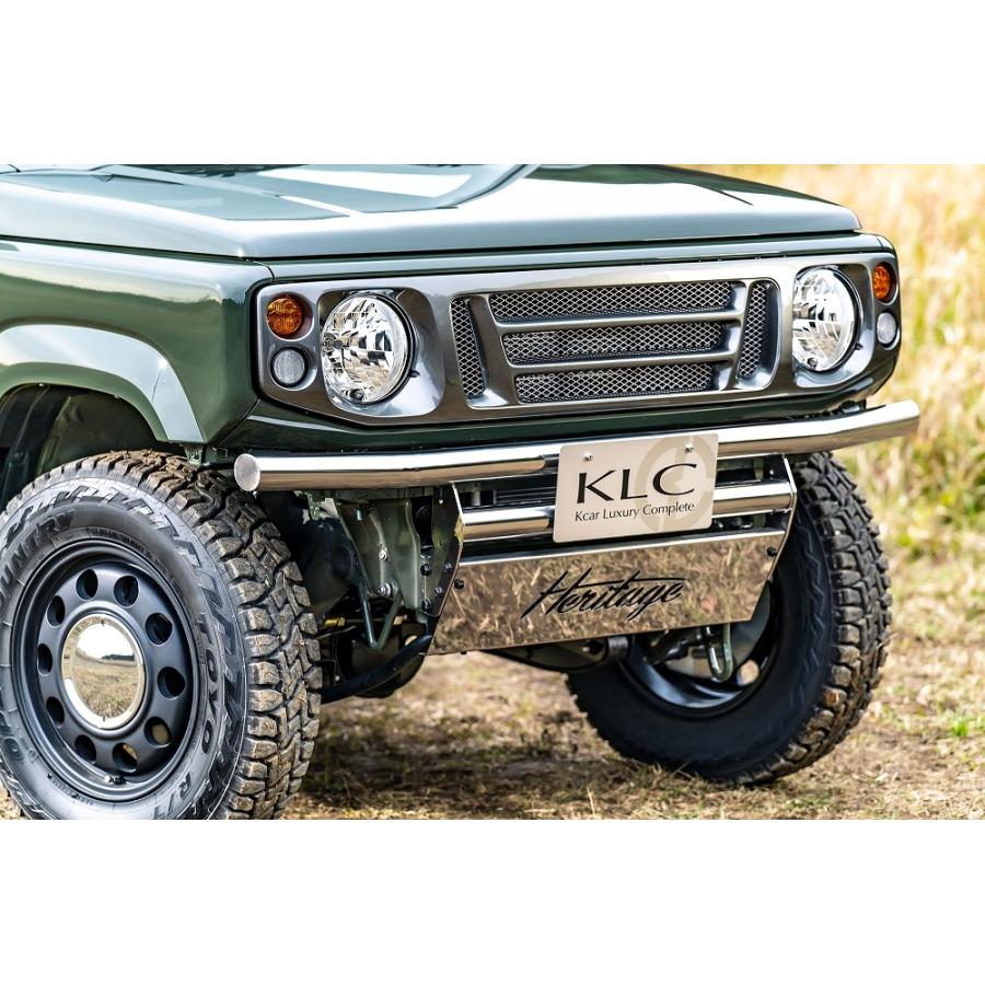 ケイエルシー ジムニー JB64 トラディショナルバンパー フロント 鏡面 フォグランプステー無 ステンレス製 KLC Heritage TRADITIONAL ヘリテージ