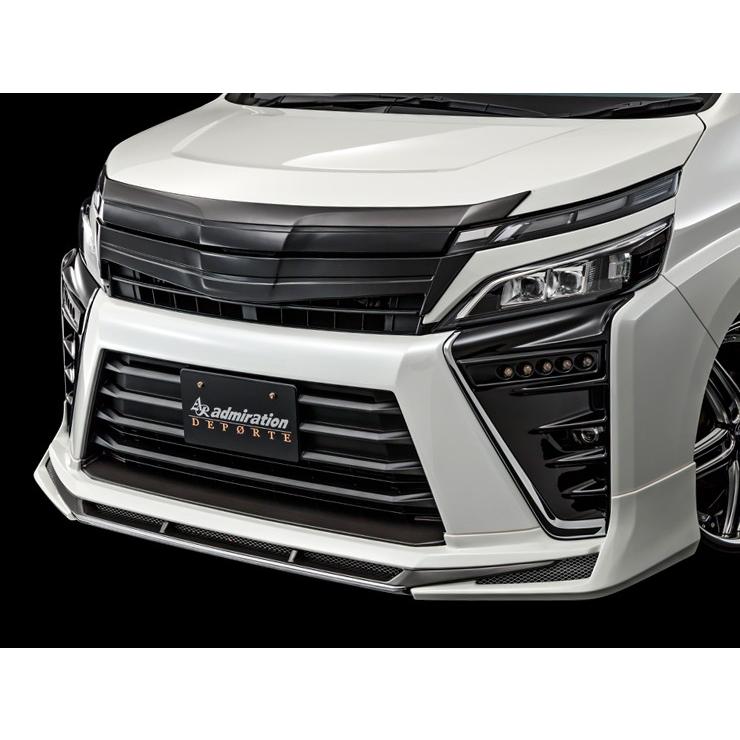 アドミレイション ヴォクシー 80系 後期 フロントハーフ スポイラー 3色塗り分け塗装 ADMIRATION DEPORTE デポルテ