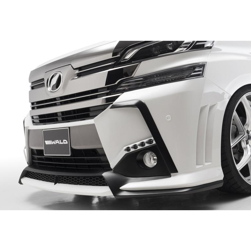 ヴァルド ヴェルファイア 30系 フロントバンパースポイラー LED無 WALD