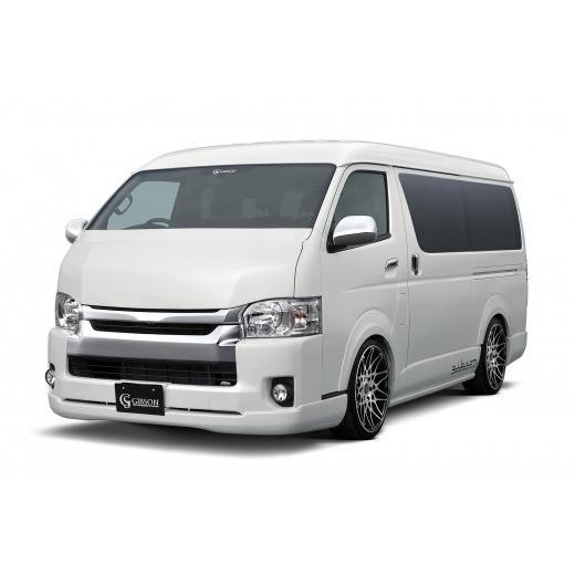 kos　ハイエース200系ワイド4型以降ギブソンFスポイラー ギブソン ハイエース 200系 4型 フロントハーフスポイラー FRP 塗装済