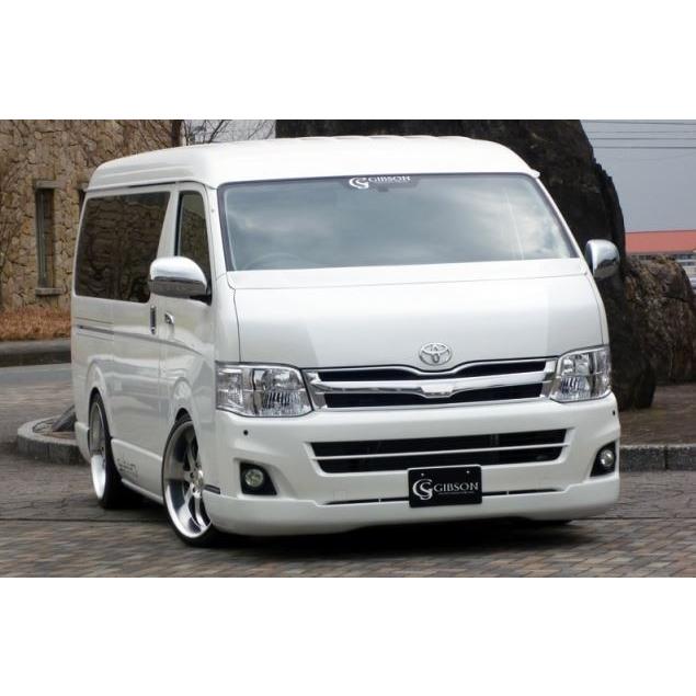 ギブソン ハイエース 200系 3型 フロントハーフスポイラー FRP 未塗装