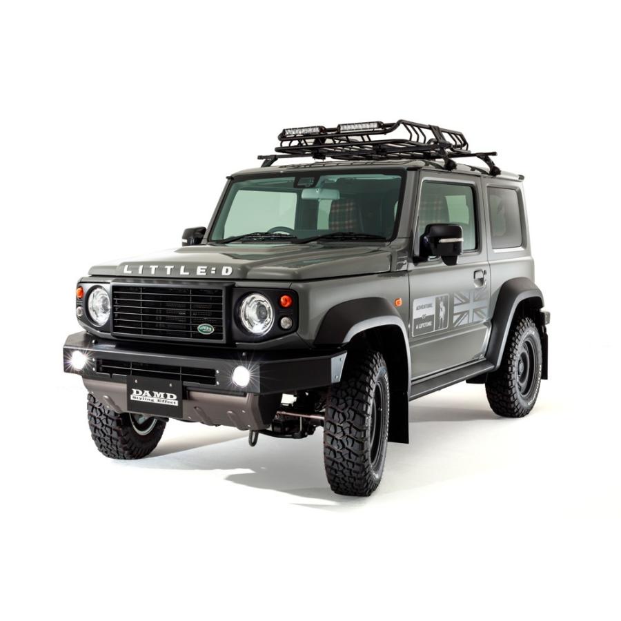 ダムド ジムニー シエラ JB74 フロントグリル マットブラック塗装 DAMD