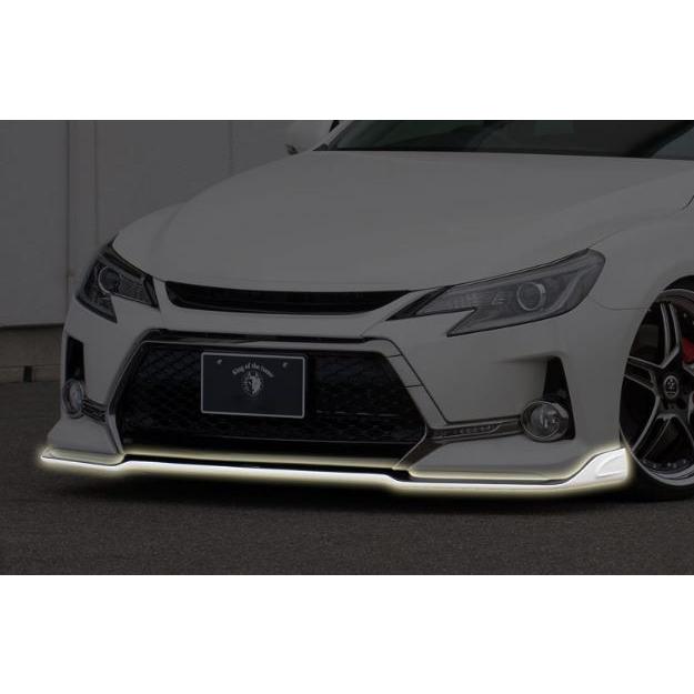 ブラック塗装済 マークX GRX系 中期 フロントリップスポイラー GRX130