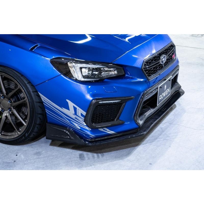 ロウェン WRX STI DBA-VAB 後期 フロントスポイラー FRP 未塗装 