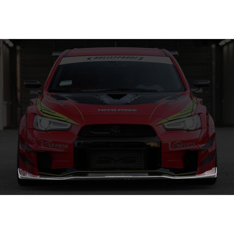 バリス ランサーエボリューションX ランエボ CZ4A フロントリップ FRP 