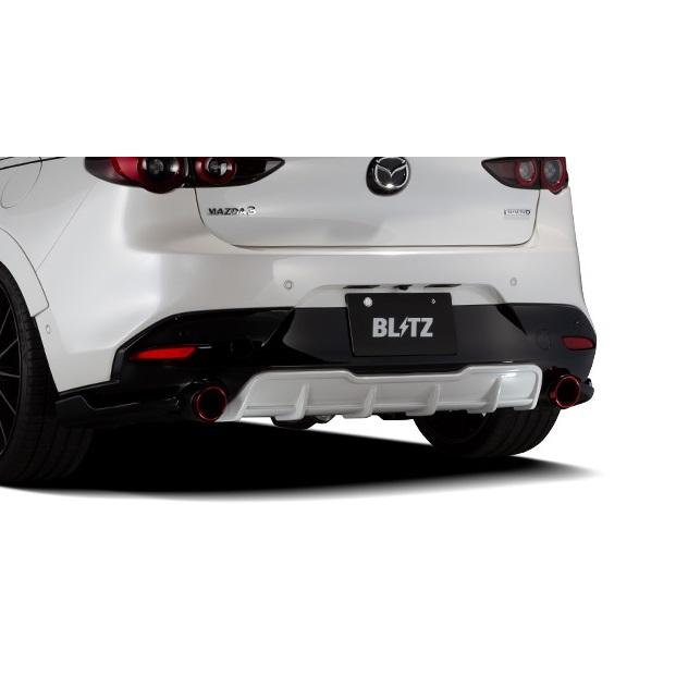 ブリッツ MAZDA3 ファストバック BPFP リアディフューザー BK 塗装済 ...