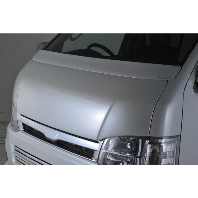 ハーツ ハイエース 200系 バッドフェイスボンネット FRP 未塗装