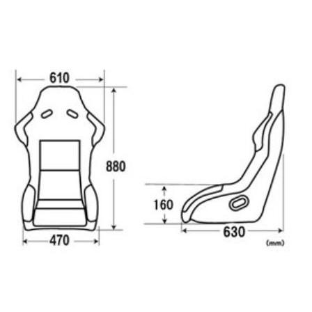 チャージスピード 汎用 フルバケットシート スポルト SF-01黒・SF-02赤