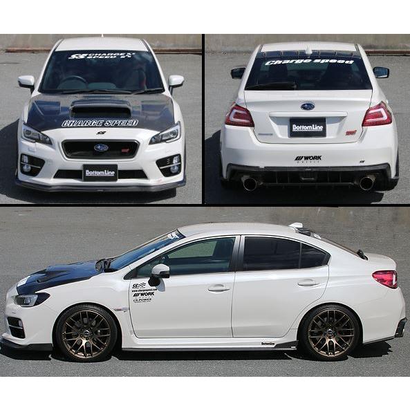 チャージスピード WRX STI S4 VAB VAG A型 B 型 C型 ボトムライン 3点セット TYPE-2 タイプ 2 FRP 未塗装 CHARGE SPEED BottomLine ボトムラインの画像