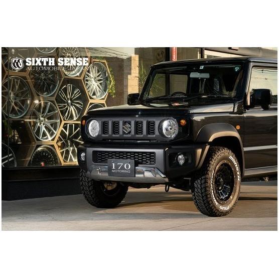 シックスセンス ジムニーシエラ JB74W 純正バンパー用フロントスキッド 