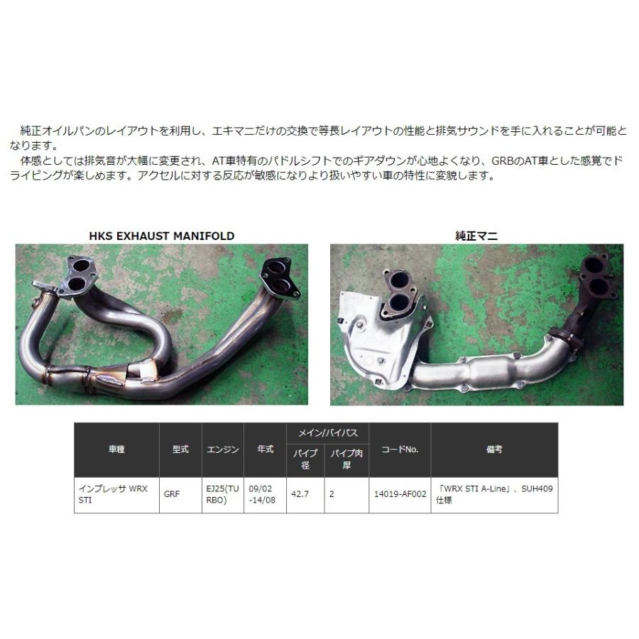 HKS（エッチケーエス） インプレッサ WRX STI GRF エキゾースト