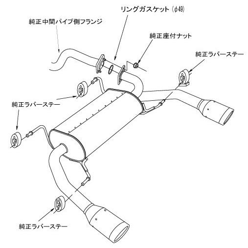 HKS（エッチケーエス） スイフトスポーツ CBA-ZC32S マフラー RM