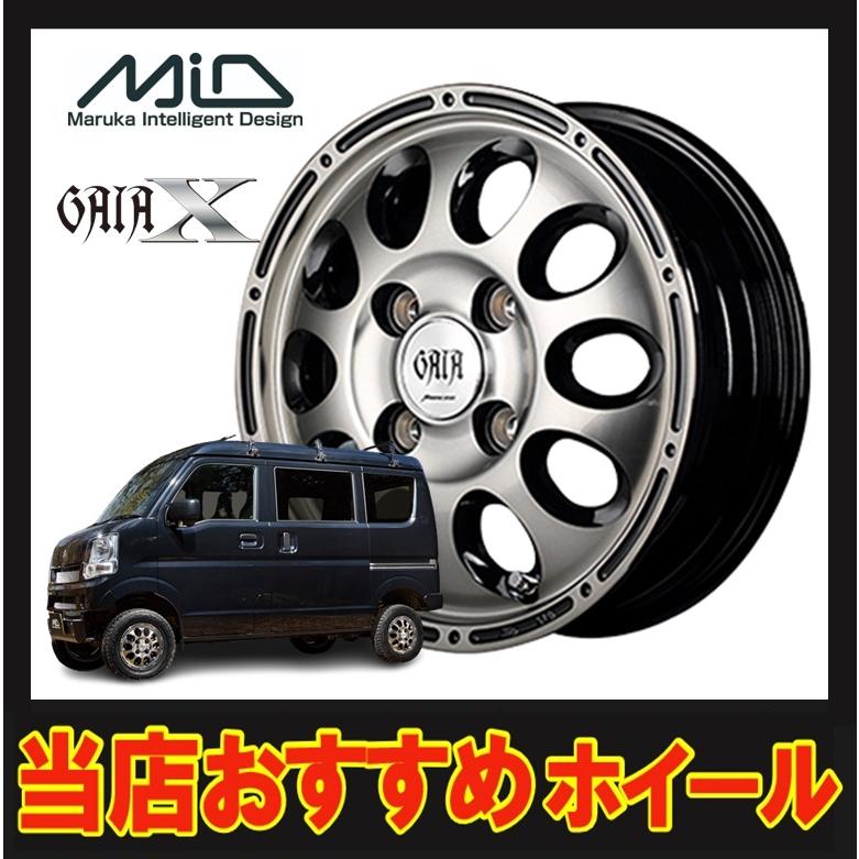 マルカサービス 12インチ 4H100 3.50B+45 4穴 ガイアクロス ホイール 1