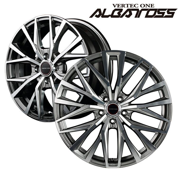 17インチ 5H114.3 7.0J 7J+55 5穴 ヴァーテックワン アルバトロス ホイール 1本 ハイパーシルバー/ポリッシュ MID VERTEC ONE ALBATROSS MA