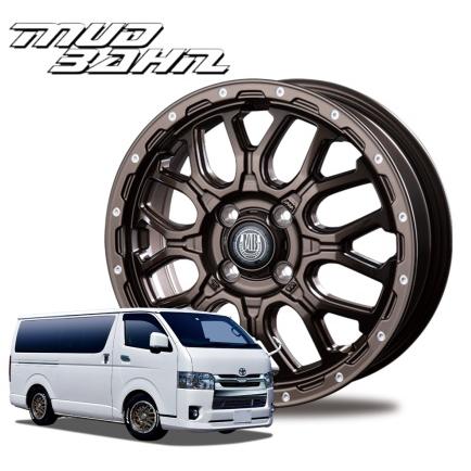 14インチ 4H100 4.5J+45 4穴 MUD BAHN XR-800M ホイール 4本 グロス