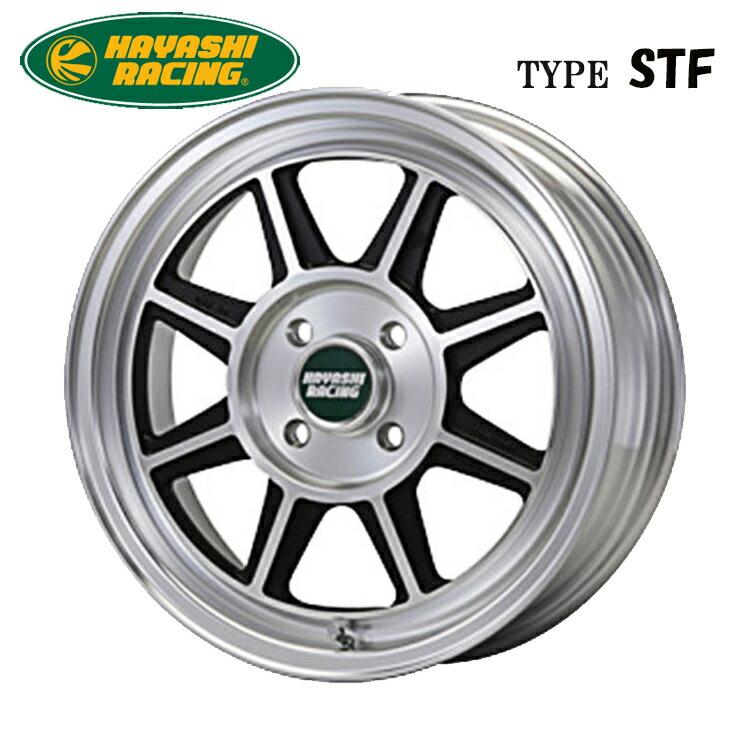13インチ 4H100 5.0J 5J+35 4穴 ハヤシストリートタイプ STF ホイール 