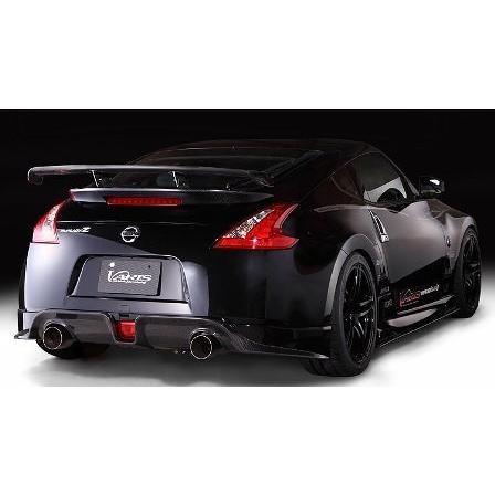 z34 黒 ウイング 2点セット　無塗装 バリス フェアレディZ Z34 リアハーフスポイラー FRP 未塗装 VANI-029