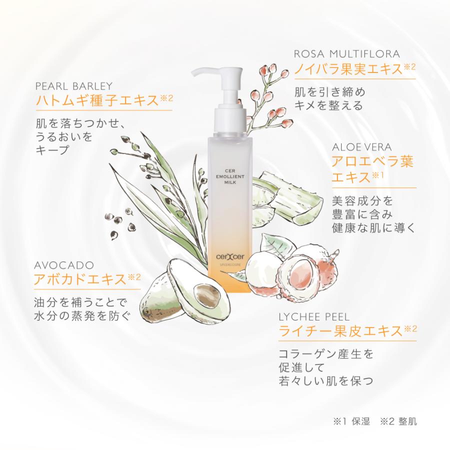 チェルチェル  エモリエントミルク 100ml｜SINCERECOSME cerXcer ［センシアコスメ公式ショップ］｜sincerecosme｜07